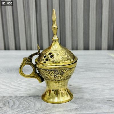 مبخرة نحاس هندي ارتفاع 15 سم S9