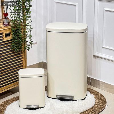طقم سطل دعسة /2 تنك بيج مستطيل 30+5 لتر مع دلو QJH1630+1605BG +ط5 A