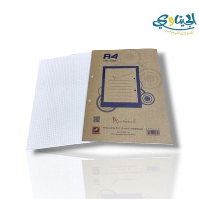 دفتر مخرم مربعات 40 ورقة حجم A4
