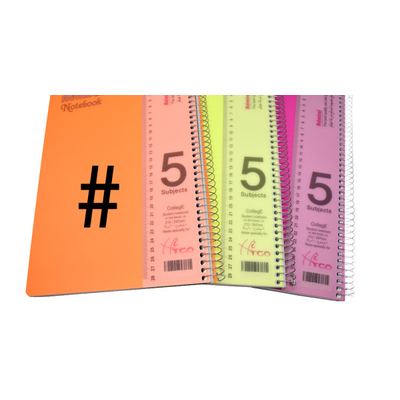 A4 دفتر سلك أدميرال 5 موضوع مربعات مقاس كبير