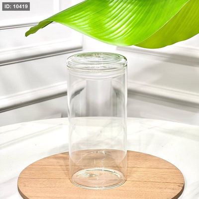 مطربان سكريات زجاج 21سم سادة مدور G++ ASC1116