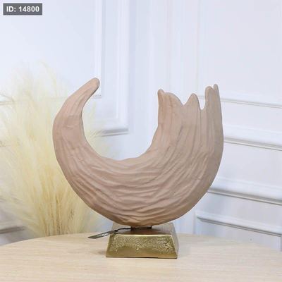 تحفة شكل امواج بحر 37سم موكا BRG-24907B كبير نحاس هندي %ه11