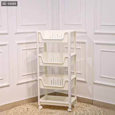 سلة خضار 4 طبقة بلاستك ابيض EL169/4 =ت.ش3