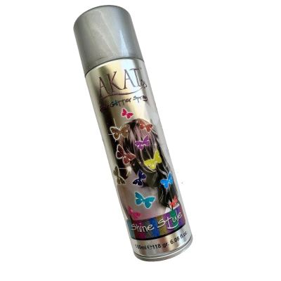 اكات سبريه تلوين شعر برق فضي 180 مل silver glitter