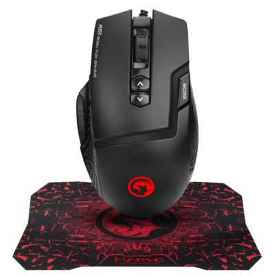 Marvo M355+G1 Gaming Mouse and Mouse Pad Combo جيمنج ماوس مع جلدة