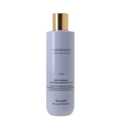 FARMAVITA AMETHYSTE BLONDE - Cool Blonde Silver Shampoo — شامبو بنفسجي يعادل الاصفرار ويعزز اللون الأشقر البارد مع لمعان