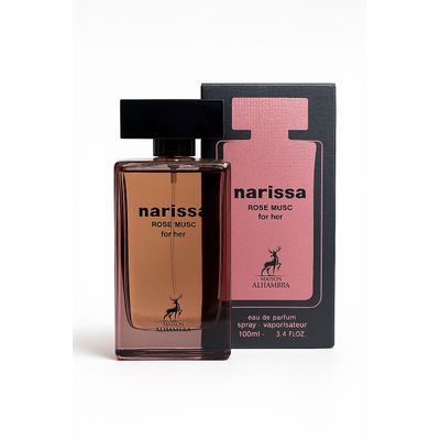 "عطر نارسيسا روز مسك – أنوثة مترفة بنفحات الورد والمسك"