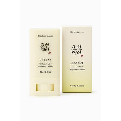 Beauty of Joseon Matte Sun Stick – Mugwort + Camelia SPF50+ PA++++ واقي شمس عملي على شكل ستيك يمنحك حماية مثالية : حماية