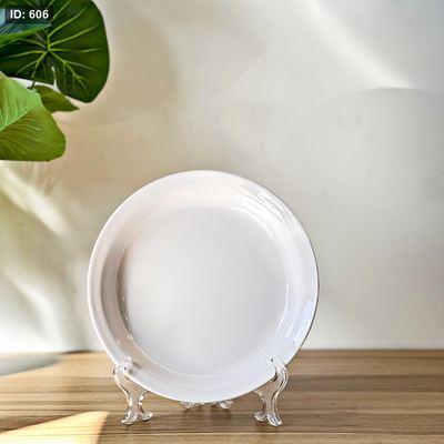 صحن صفح 10.5" مدور ميلامين ابيض ASC616- W ++م+