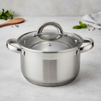 طقم طناجر ستانلس ستيل نورستا 16 سم