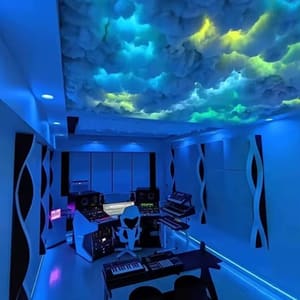 تصميم سحابة الموضة-فلاش البرق -التطبيق التحكم في الرعد ضوء DIY غرفة الديكور و الظلام RGB السحابة الخفيفة