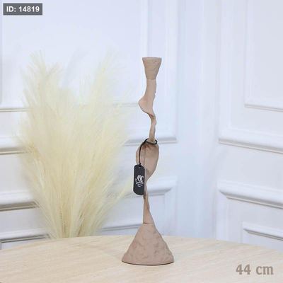 شمعدان شمع 44سم لف قاعدة طويل موكا BR-25895B نحاس هندي %ه11