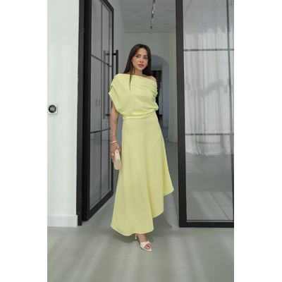 فستان كلاسيكي انيق off shoulder