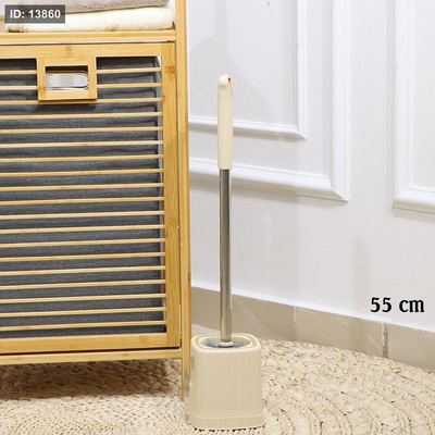 فرشاة حمام 55سم مربع ستانلس ملون يد طويل EL104/25 =رم5