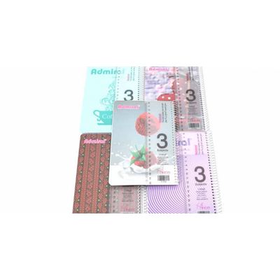 دفتر سلك 3 موضوع أدميرال صغير مع مسطرة