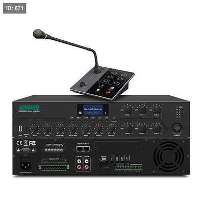 DMA6650U 650W 6 Zones Digital Mixer Amplifier with Remote Paging Station