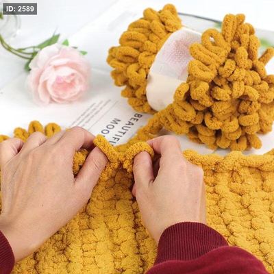 صوف PUFFY من ابرة وخيط