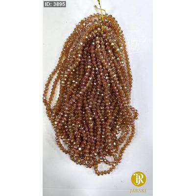 خرز كرستال زجاج سداسي ( 6 ملم )