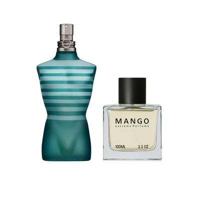 عطر مانجو الرجالي – ثابت وفوّاح، مماثل لرائحة عطر لو مال من جان بول غوتييه