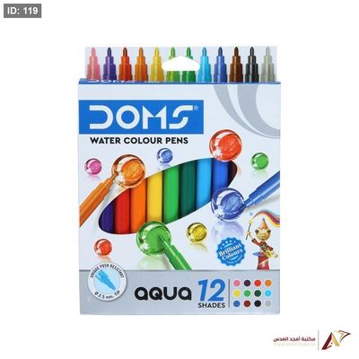 الوان فلوماستر 12 لون DOMS