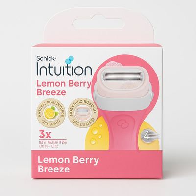 شفرات Schick Intuition برائحة ليمون وتوت