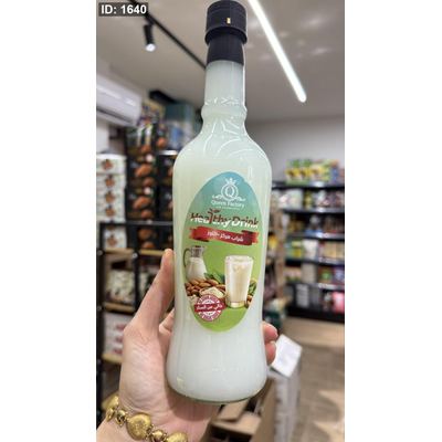 شراب مركز بطعم اللوز خالي من السكر وخالي من السعرات الحرارية وزنها 1 لتر