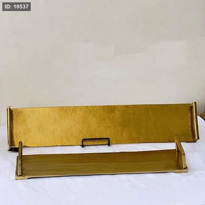 طقم صواني /2 مستطيل ديكور 50*13+60*15سم نحاس هندي 89109L/S %ه6
