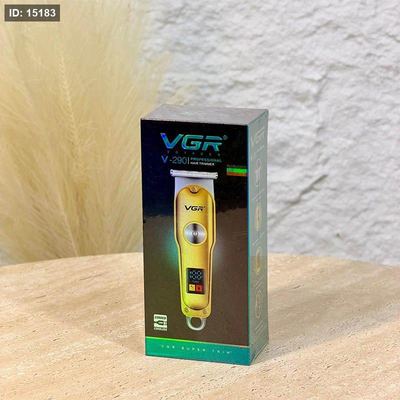 ماكنة حلاقة ذقن VGR الاصلية شاشة رقمية 1200ملي امبير ذهبي V-290 شحن =WW