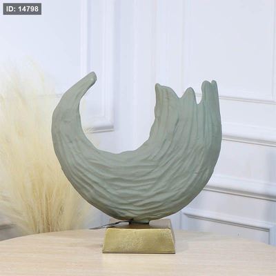 تحفة شكل امواج بحر 37سم بستاشيو GRG-24907B كبير نحاس هندي %ه11