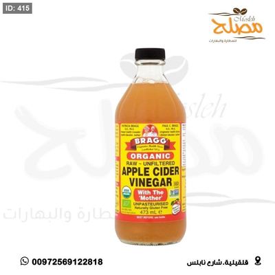 خل تفاح عضوي طبيعي 100%