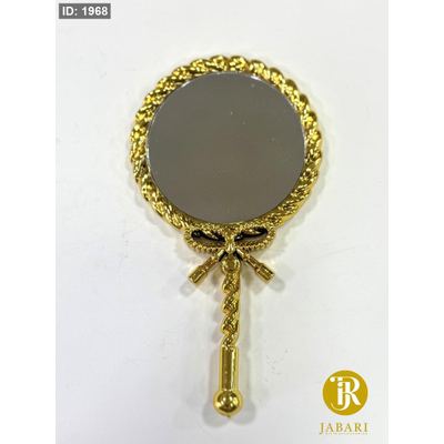 مراية بلاستيك ذهبي - 15cm
