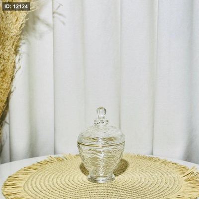 سكرية زجاج مثلج شكل جرة حيف ذهبي بقاعدة K47/5 =ك3