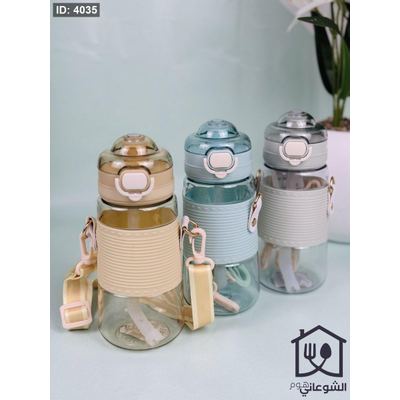 مطرة ماء بلاستيك مع غطاء كبسة وعلاقة