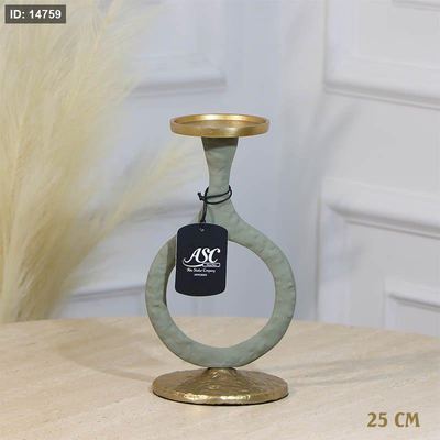 شمعدان شمع حلقات 25سم بستاشيو GRG-24981A نحاس هندي %ه11