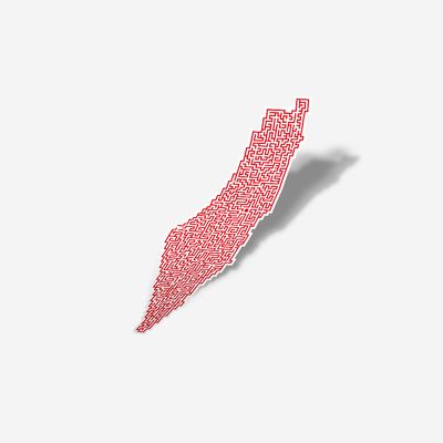 ستكر - خريطة فلسطين