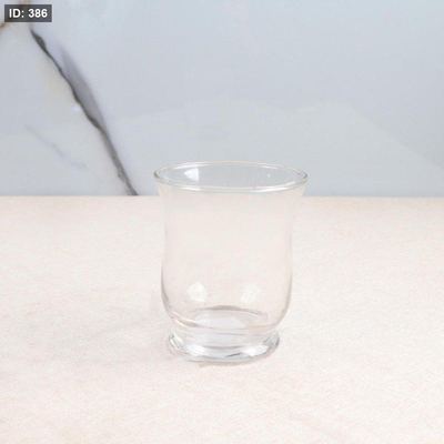 كاسة شمع 10*9سم زجاج سادة بخصر AC298/1 =ح.ق4