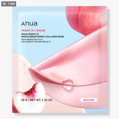 Anua Peach 70+ Niacinamide Collagen Mask أنوا – ماسك الكولاجين بالخوخ 70% + نياسيناميد لإشراقة وتفتيح البشرة