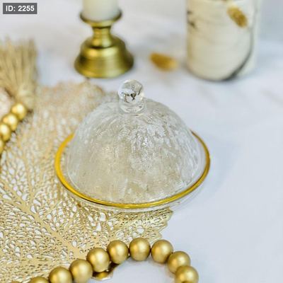مضيفة زجاج صغير مثلج قطر 15 سم