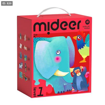 Mideer – Level Up Puzzles – Level 1: Animals MD1473 ميدير – ألغاز ارتقِ بمستوى جديد – المستوى الأول: الحيوانات