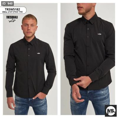 Men Woven Shirt / Black
