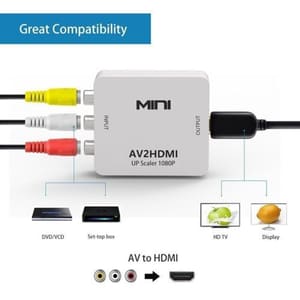 Mini AV2HDMI RCA CVBS AV to HDMI Converter Adapter
