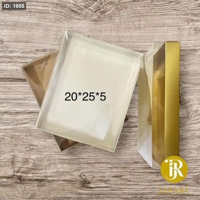 علب تغليف كرتون وجه شفاف 5*25*20