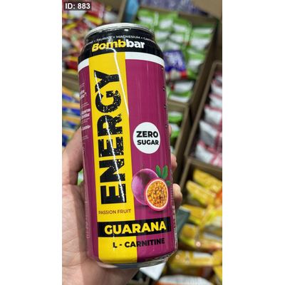 مشروب طاقة (GUARANA) الكارنتين بنكهة المسفلورا بدون سكر غني بالمغنيسيوم والكافيين والتورين وزنه 500 مل