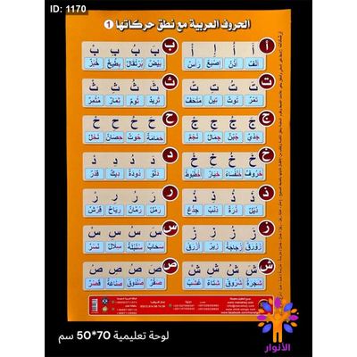 لوحات تعليمية - 70*50 سم