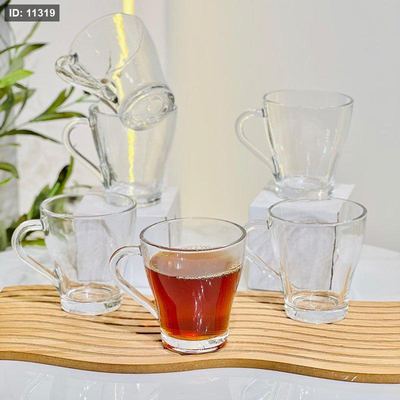 طقم كاسة كابتشينو /6 زجاج سادة 150مل K90/5 =ض7