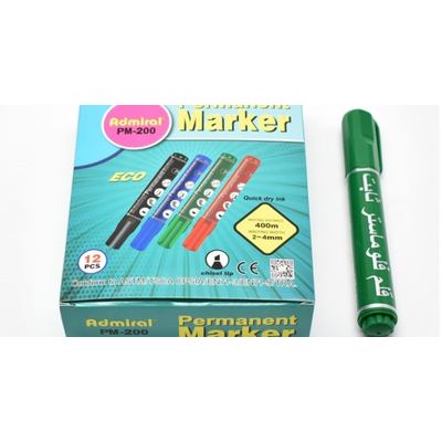 قلم فلوماستر ثابت أخضر رقم ADMIRAL PM-200