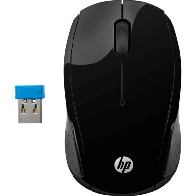 HP 200 Black Wireless Mouse (X6W31AA)ماوس لا سلكي