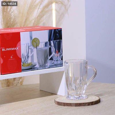 طقم كاسة كوكتيل /6 زجاج سادة KTZB83 دمعة 285مل ++BM2