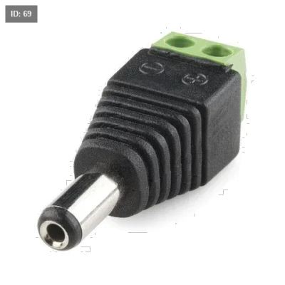 POWER PLUG Connector Male (Black&green)