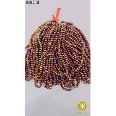 خرز كرستال زجاج سداسي ( 8 ملم )